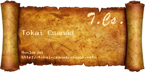 Tokai Csanád névjegykártya